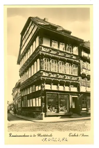 AK Einbeck , Renaissancehaus in der Marktstraße, 11488