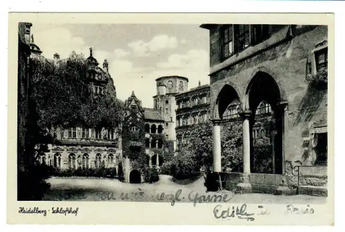 AK Heidelberg Schloßhof - 10315