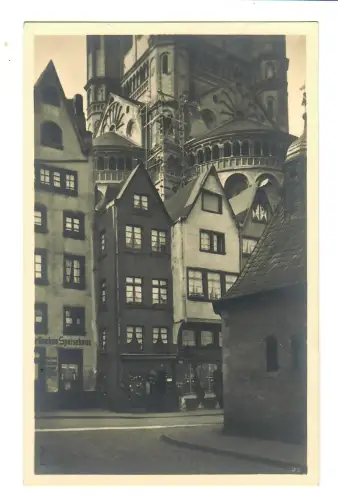 AK Köln, Altstadt vor der St. Martinskirche, 11654