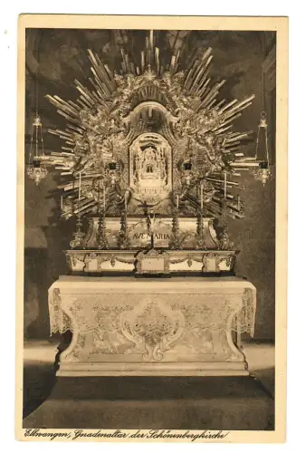 AK Ellwangen, Schönenbergkirche Gnadenaltar, 11645