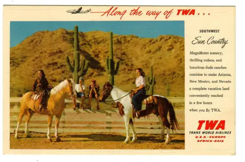 AK TWA Trans World Airlines, Southwest Sun Country, 20188