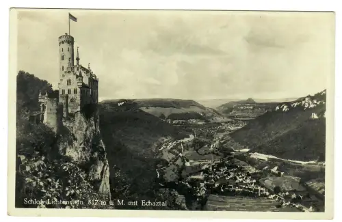 AK Lichtenstein,, Schloss mit Echaztal.  11694