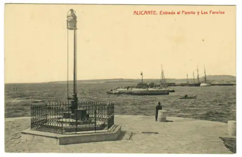 AK Alicante - Entrada el Puerto- Hafen - 10424