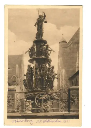 AK Nürnberg, Tugendbrunnen, 11705