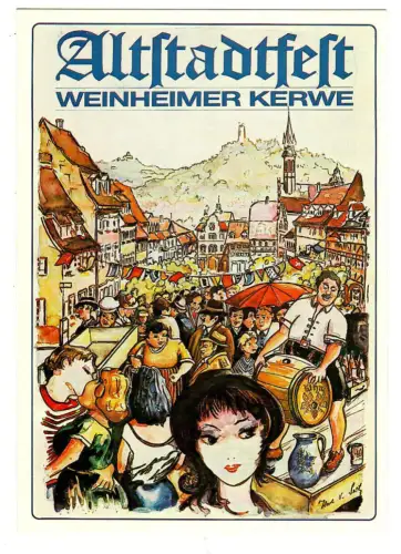 AK Weinheim, Altstadtfest Weinheimer Kerwe, 11102