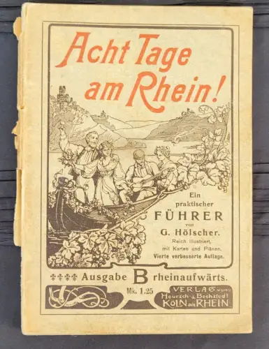 Großer Reiseprospekt Acht Tage am Rhein! Ausgabe B, Rheinaufwärts, 1930er Jahre