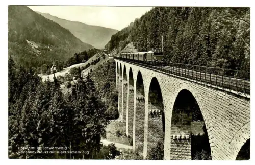 AK Höllental, Schwarzwald, Ravennaviadukt elektrischer Zug - 10293
