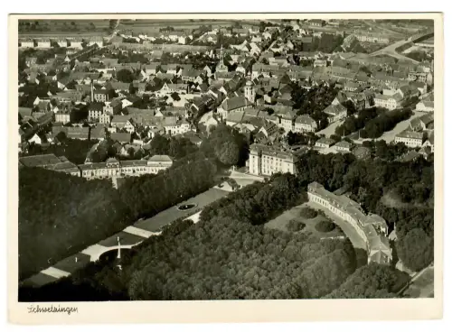 AK Schwetzingen, Panorama, 11287