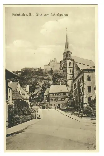 AK Kulmbach, Blick vom Schießgraben, 11389