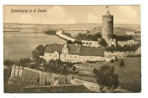 AK Schönburg, Partie mit Burg , 11132