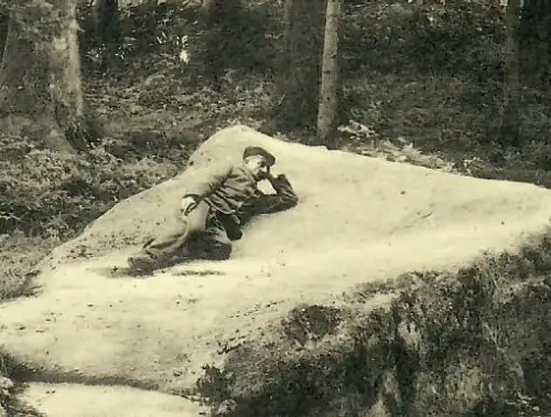 AK Gérardmer Frankreich, Soldat auf dem Stein Karls des Großen, 11968