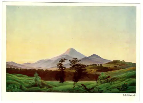 Künstler AK Caspar D. Friedrich: Riesengebirgslandschaft, Hanfstaengl, 30330