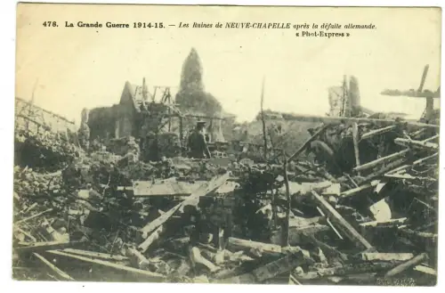 AK Les Ruinesde Neuve-Chapelle, La Grande Guerre 1914-15 , 11141