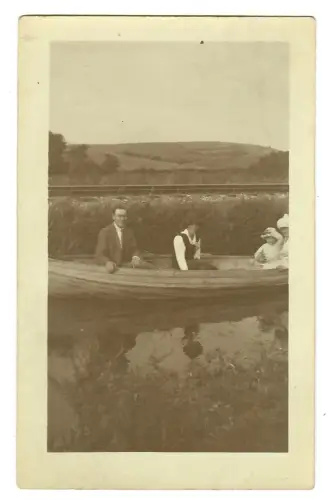 Foto AK Familienausflug mit dem Ruderboot, 12173
