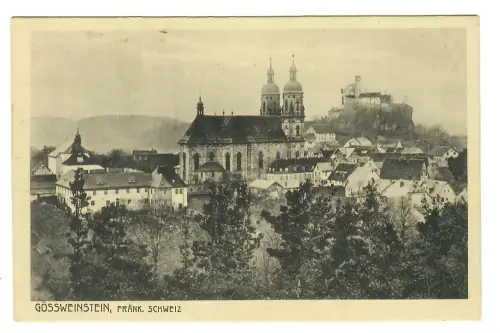 AK Gössweinstein, FränkischeSchweiz, Teilansicht mit Basilika, 11794