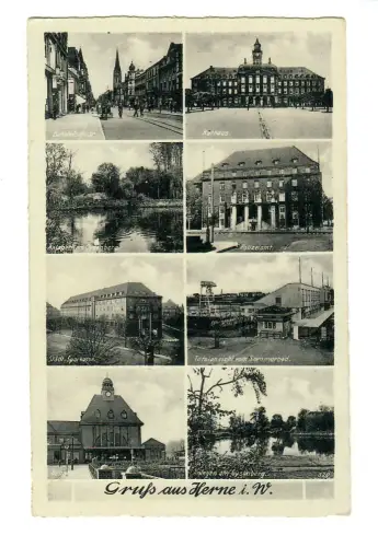 AK Herne - Ruhrgebiet - Gruß aus Herne, 10050