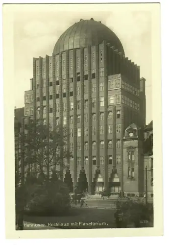 AK Hannover, Hochhaus mit Planetarium, 11310