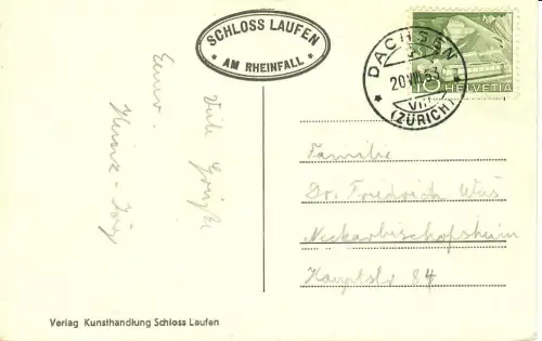 AK Rheinfall mit Schloß Laufen, 10686