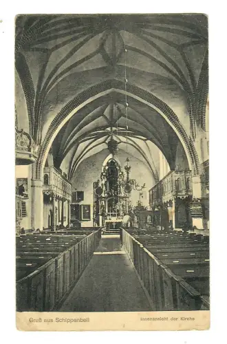 AK Schippenbell, Kirche Innenansicht, 11770