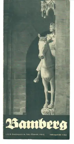 Reiseprospekt Bamberg, Bayern + Unterkunftsbeilage,  1937, 440