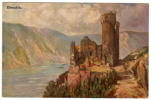 AK Rüdesheim, Ruine Ehrenfels, 11051