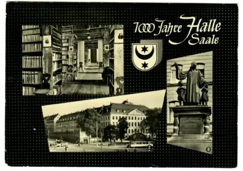 AK Halle, 1000 Jahre Halle Saale 1961, 10854