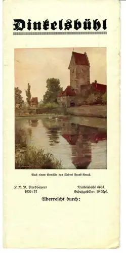 Reiseprospekt Dinkelsbühl, Beilage St. Georgskirche, 1936/37, 450