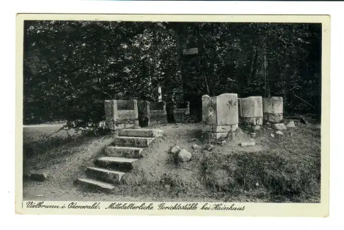 AK Vielbrunn, Mitterlalterliche Gerichtsstühle, 11668