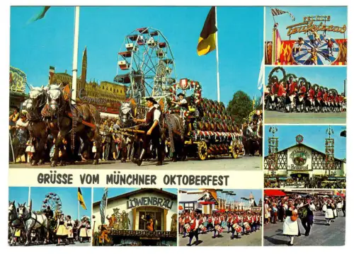 AK München, Grüsse vom Münchner Oktoberfest, 175 Jahre, 10993