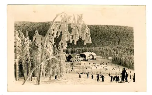 AK Mährisch Schönberg, Hotel, Roter Berg Altvatergebirge, Sudeten, 12103