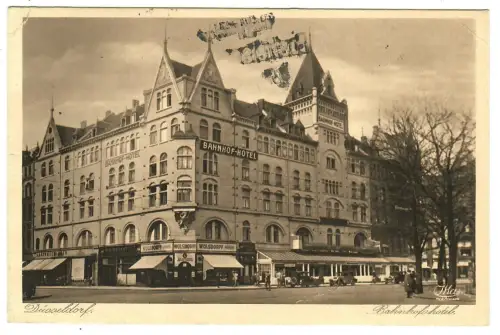 AK Düsseldorf, Bahnhof-Hotel, 10583