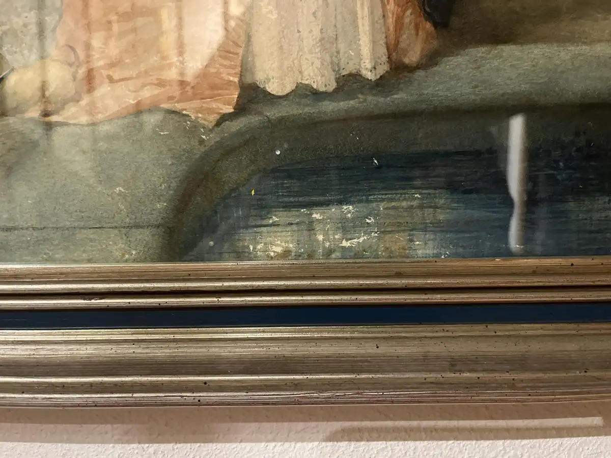 Original Goache Aquarell von Edmundo Morin aus 1854 im Stil des Historismus 15