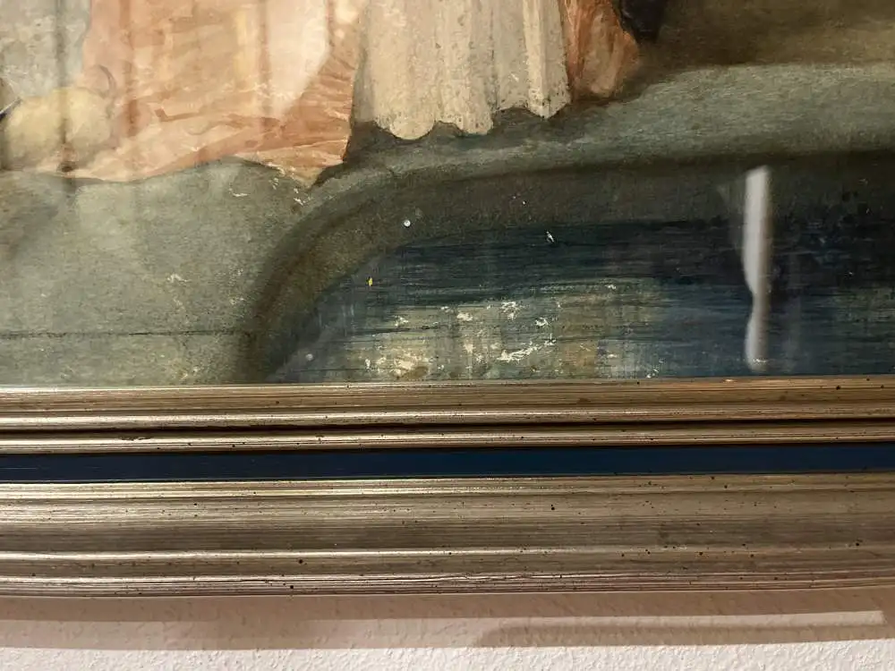 Original Goache Aquarell von Edmundo Morin aus 1854 im Stil des Historismus 15