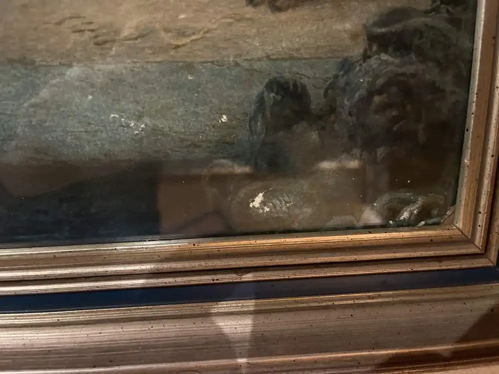 Original Goache Aquarell von Edmundo Morin aus 1854 im Stil des Historismus 16