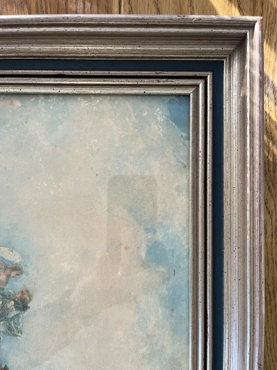 Original Goache Aquarell von Edmundo Morin aus 1854 im Stil des Historismus 7