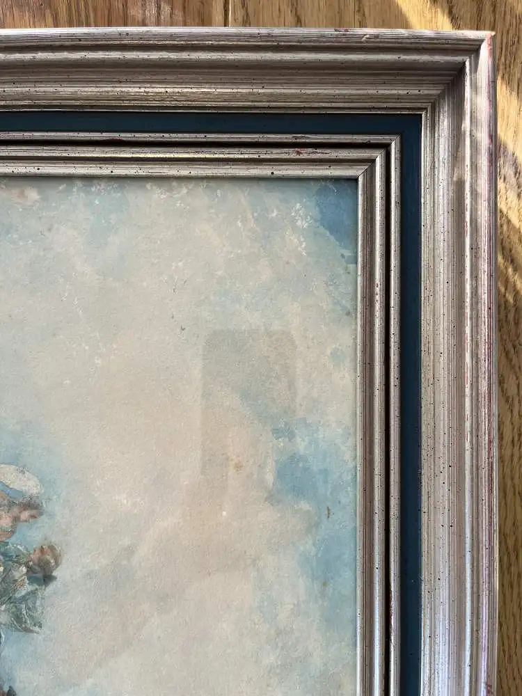 Original Goache Aquarell von Edmundo Morin aus 1854 im Stil des Historismus 7