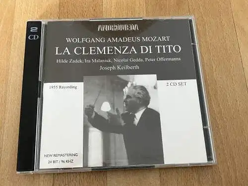 HISTORY: Mozart, Clemenza di Tito,  Gesamtaufnahme, Joseph Keilberth Köln 1955 2 CD-BOX ANDROMEDA