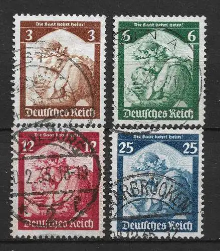 Deutsches Reich 1935 Nr 565 - 568 Gebraucht