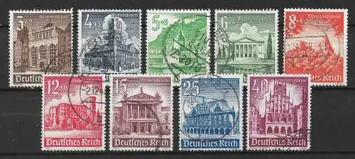 Deutsches Reich 1940 Nr 751 - 759 Gebraucht