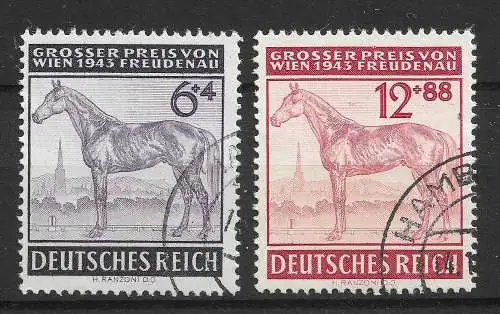Deutsches Reich 1943 Nr 857 - 858 Gebraucht