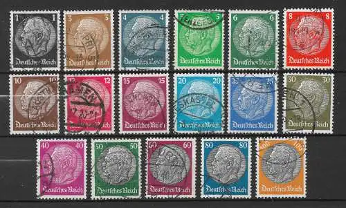 Deutsches Reich 1933 Nr 512 - 528 Gebraucht