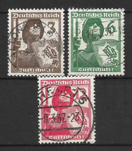 Deutsches Reich 1937 Nr 643 - 645 Gebraucht