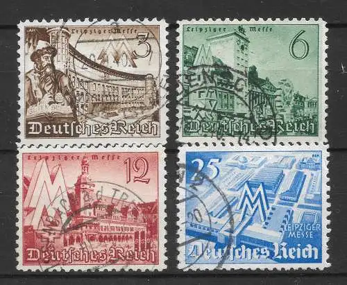 Deutsches Reich 1940 Nr 739 - 742 Gebraucht