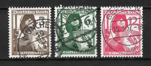 Deutsches Reich 1937 Nr 643 - 645 Gebraucht