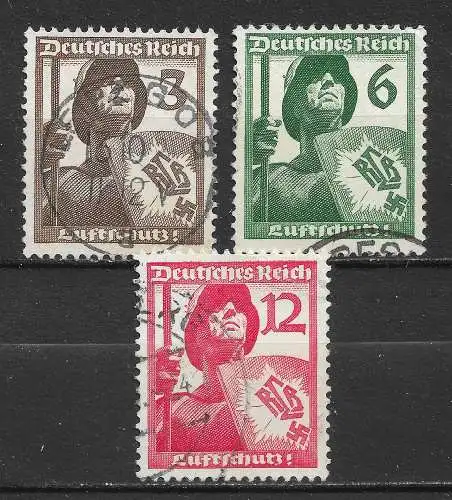 Deutsches Reich 1937 Nr 643 - 645 Gebraucht