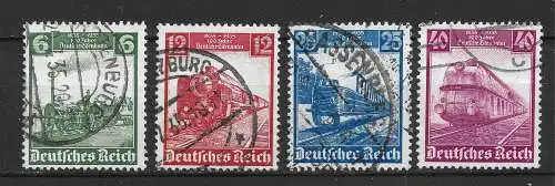 Deutsches Reich 1935 Nr 580 - 583 Gebraucht