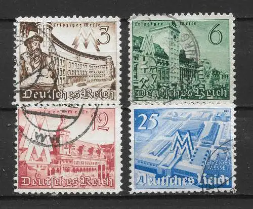 Deutsches Reich 1940 Nr 739 - 742 Gebraucht