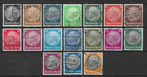 Deutsches Reich 1933 Nr 512 - 528 Gebraucht