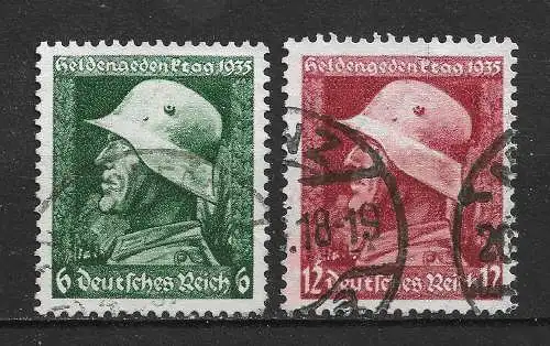 Deutsches Reich 1935 Nr 569y - 570y Gebraucht