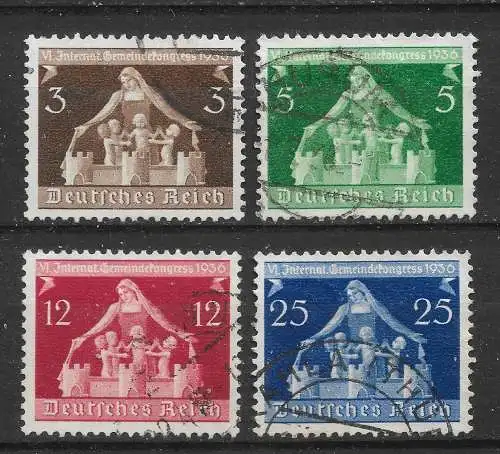 Deutsches Reich 1936 Nr 617 - 620 Gebraucht